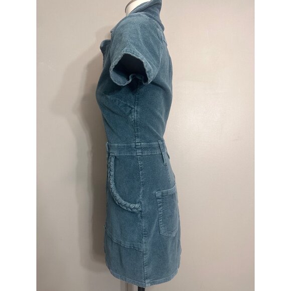 Show me your Mumu Jade  Outlaw Corduroy Mini Dress Large - Picture 5 of 13